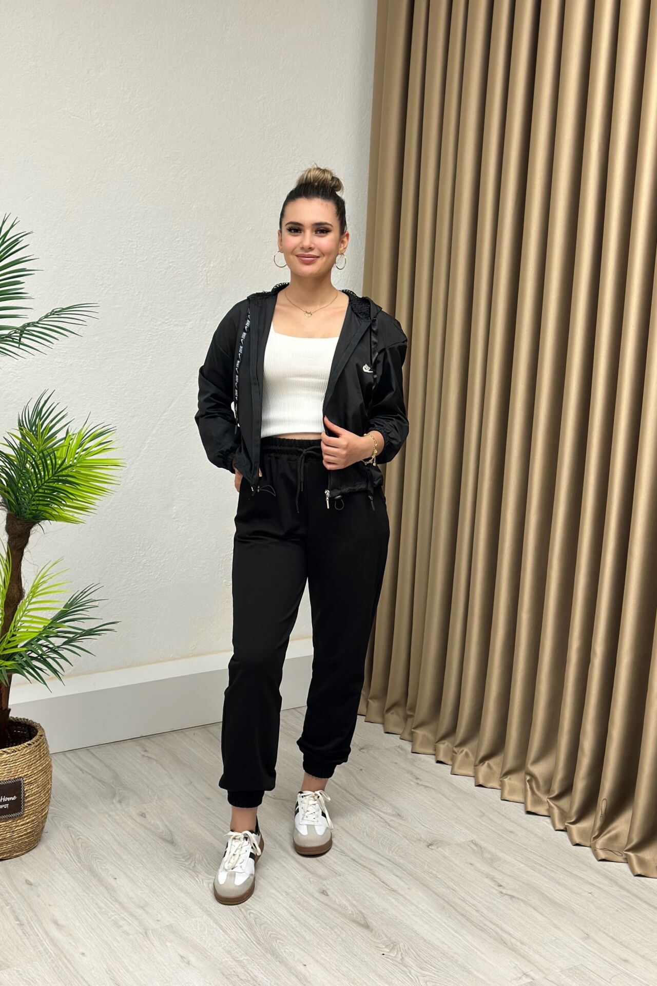 İki İplik Kumaş Jogger Eşofman