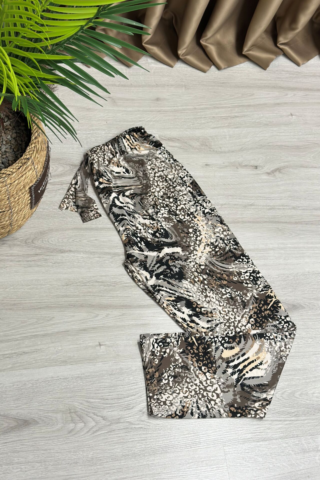 Alt Pijama Leopar Desenli
