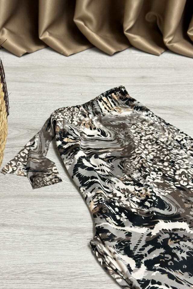 Alt Pijama Leopar Desenli