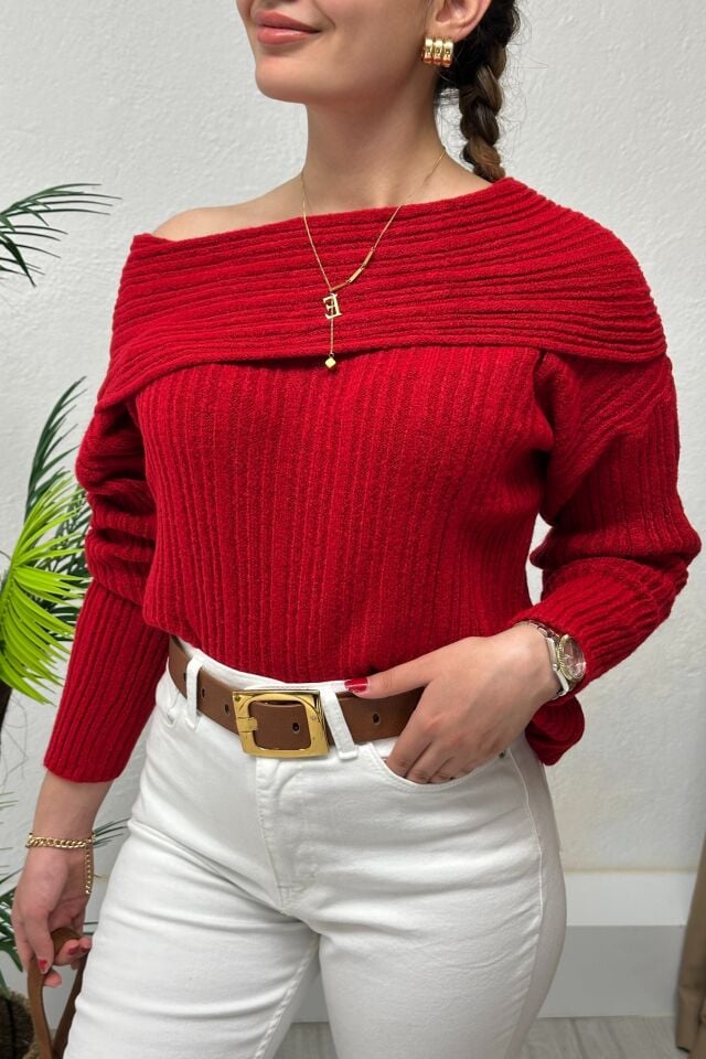 Madonna Kazak Kırmızı