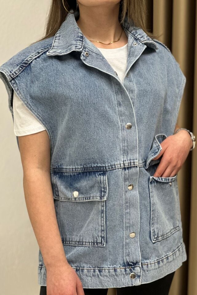 Oversize Jean Yelek
