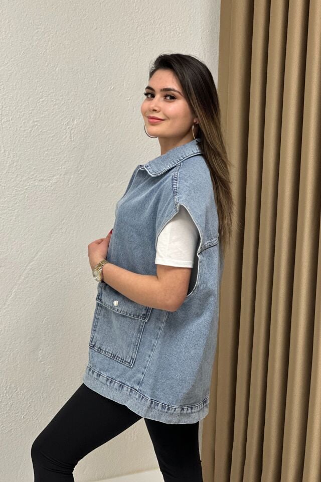 Oversize Jean Yelek