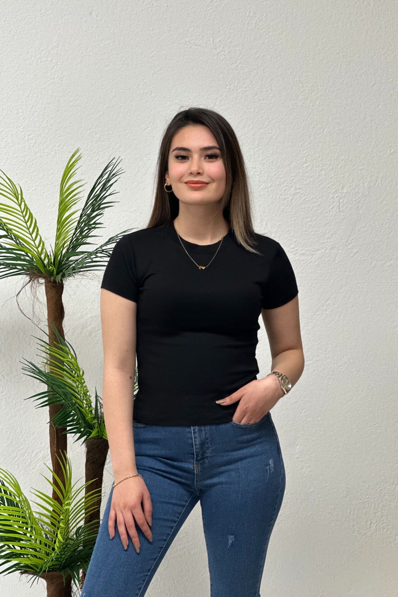 Oysh Modal Kumaş Body Siyah