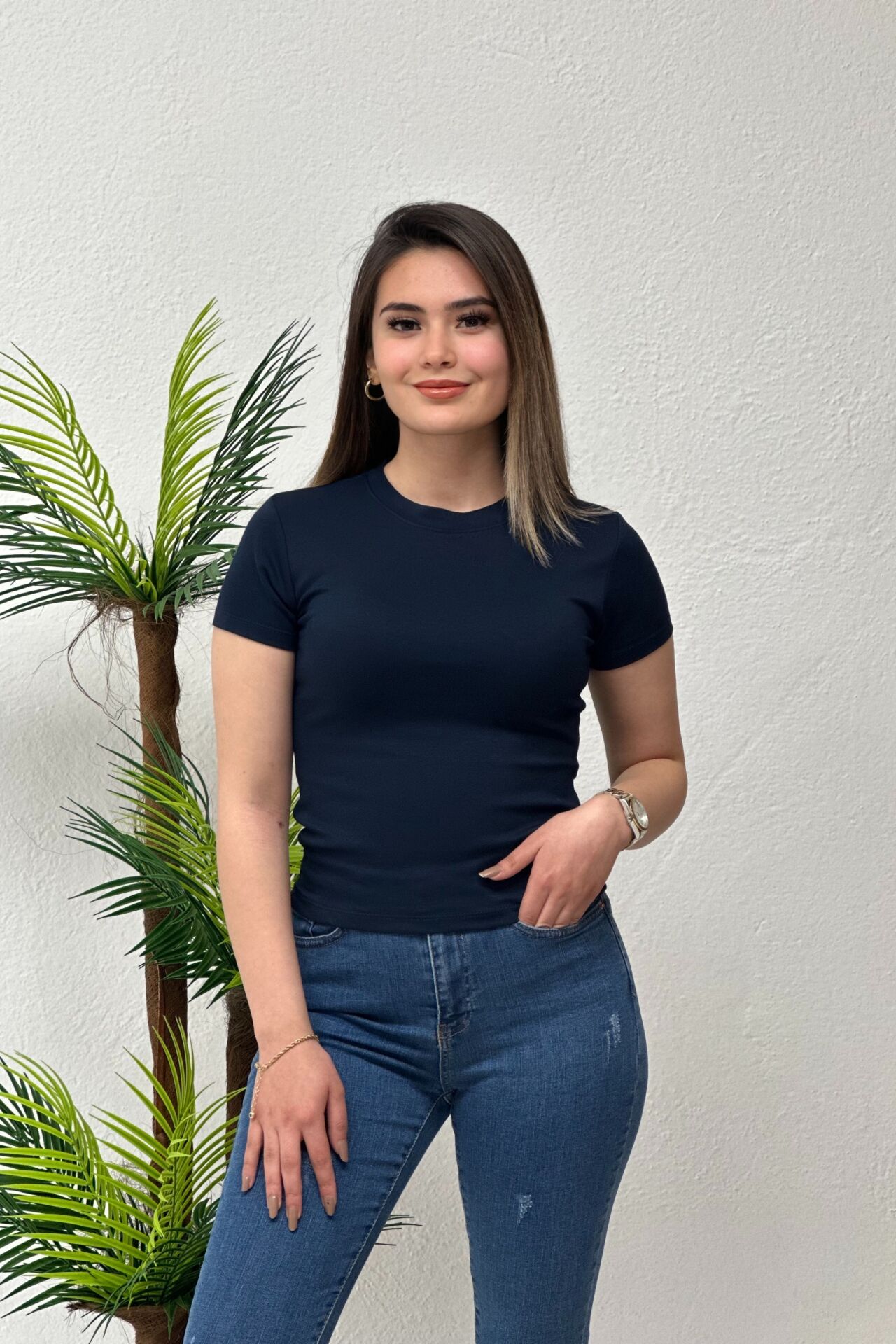 Oysh Modal Kumaş Body Lacivert