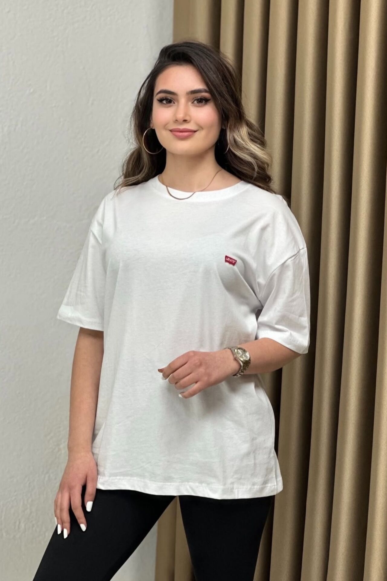 Marka Model T-Shirt Beyaz