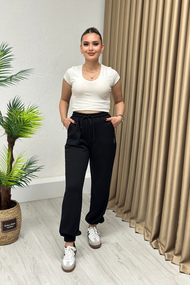 Oysho Modal Kumaş Jogger Eşofman Siyah