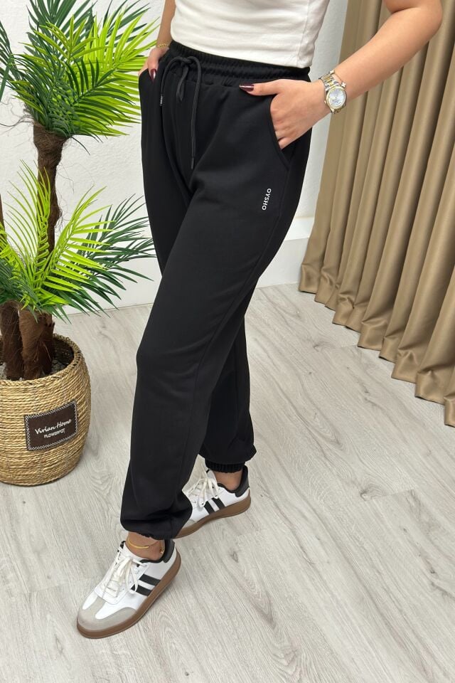 Oysho Modal Kumaş Jogger Eşofman Siyah