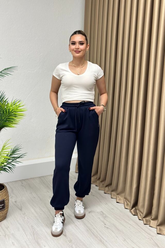 Oysho Modal Kumaş Jogger Eşofman Lacivert