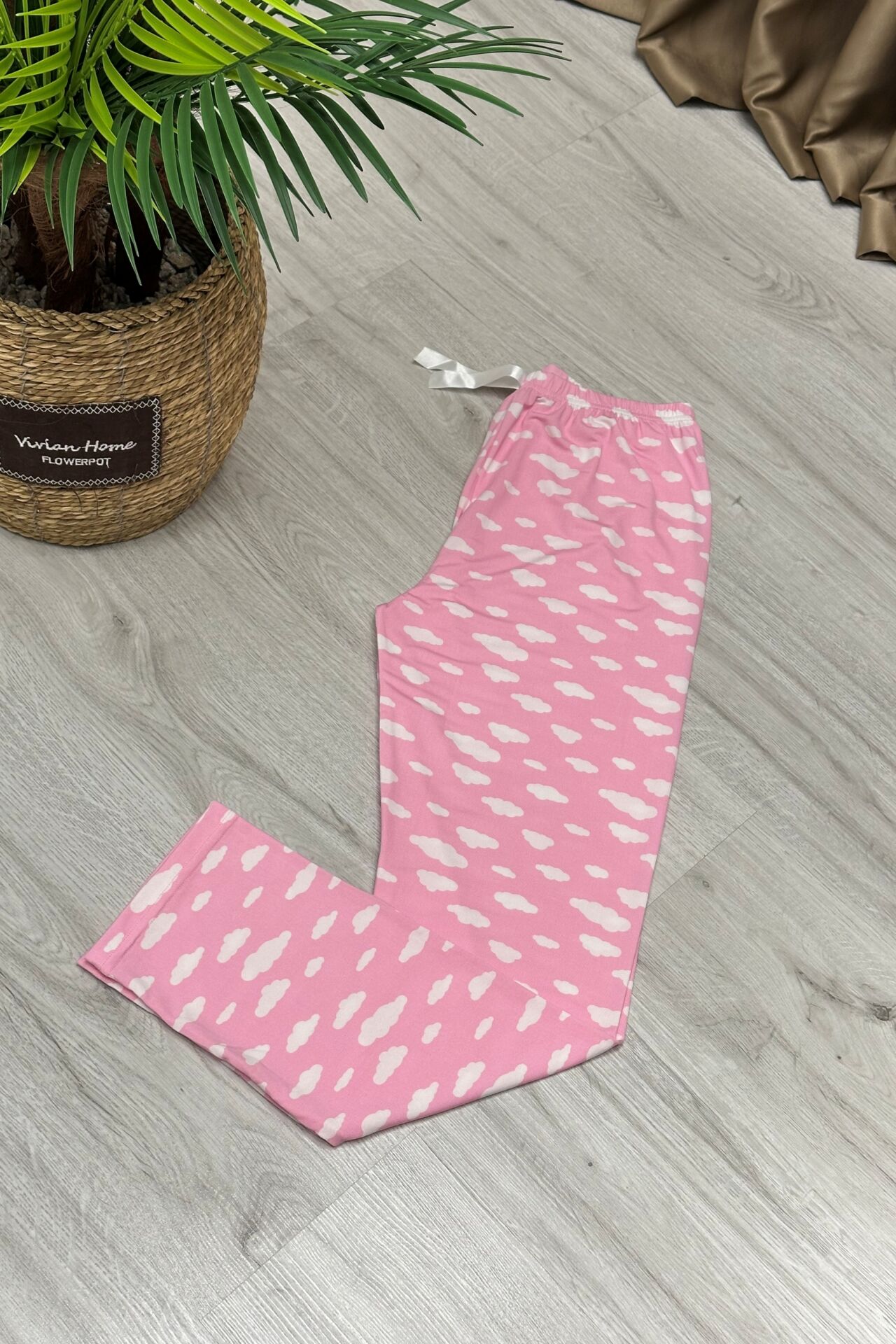 Alt Pijama Bulut Desen