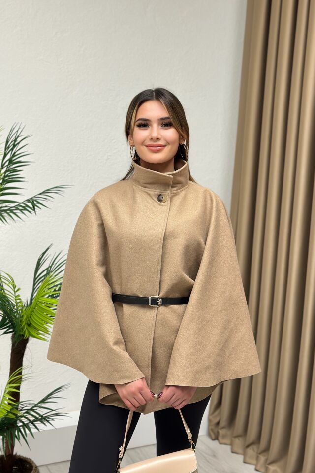 Kemerli Kaşe Panço Camel