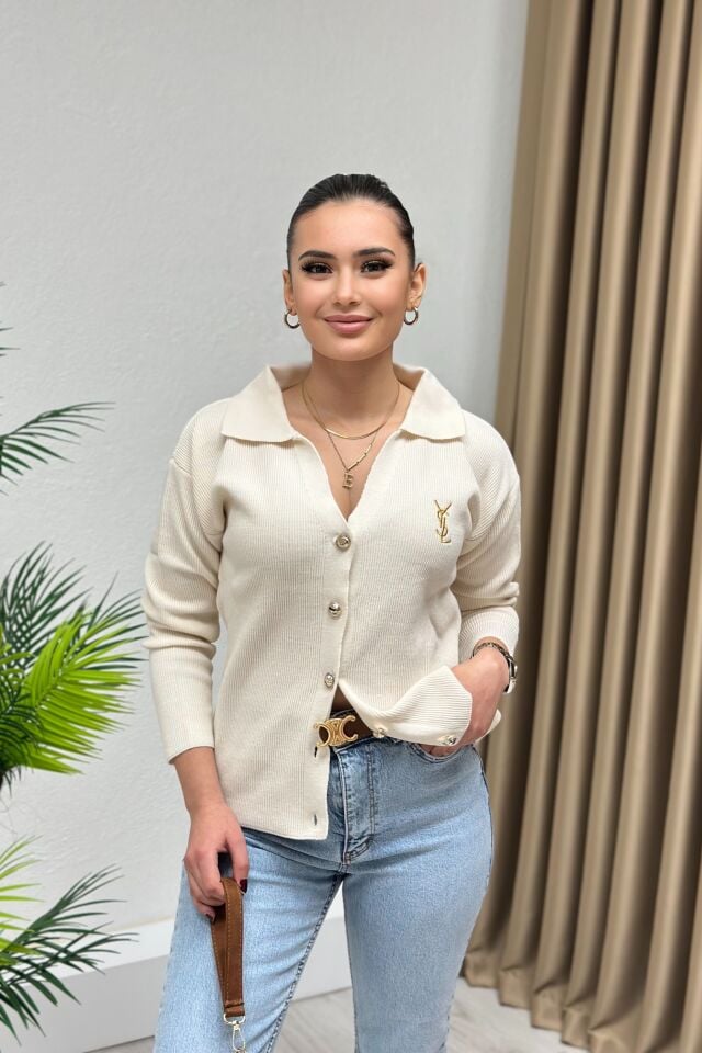 Marka Model Triko Hırka Ekru