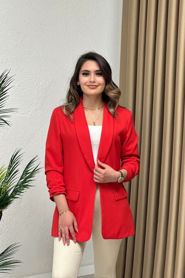 Blazer Ceket Kırmızı