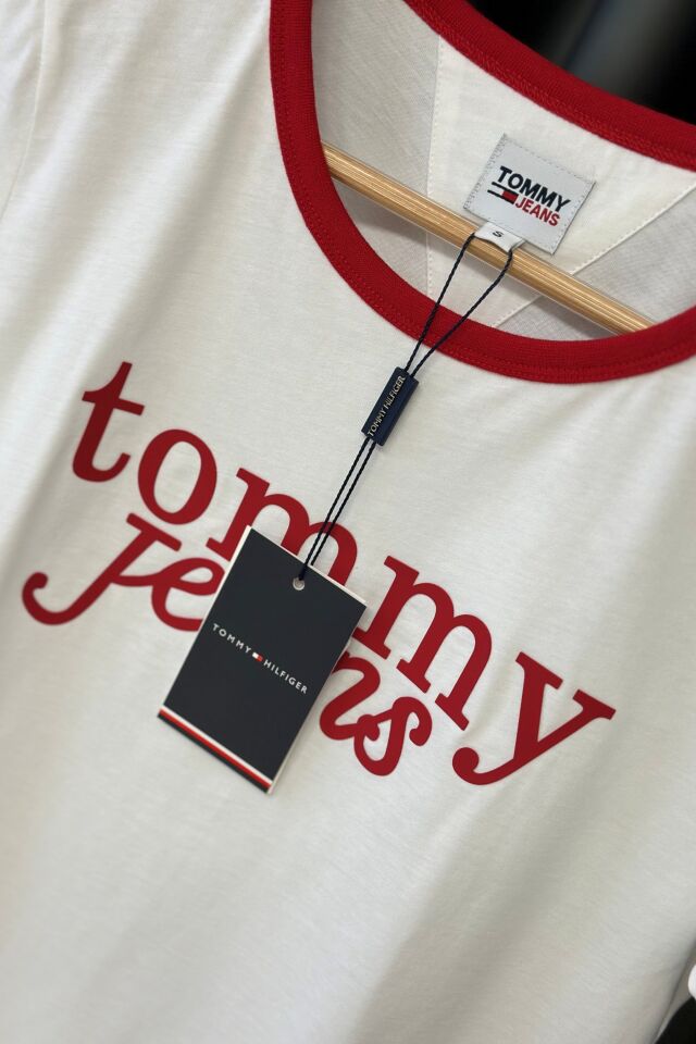 Tommy Jeans T-Shirt Kırmızı