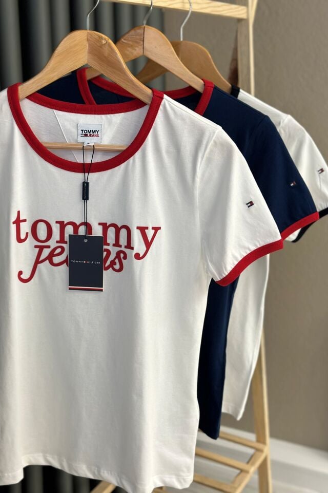 Tommy Jeans T-Shirt Kırmızı