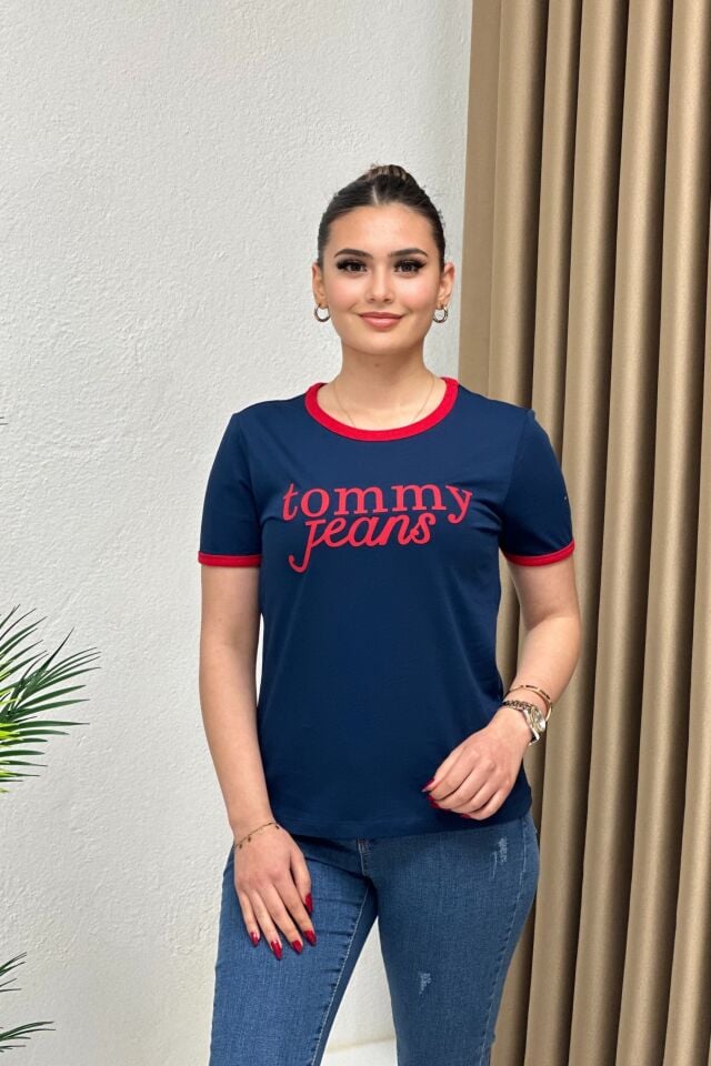 Tommy Jeans T-Shirt Lacivert