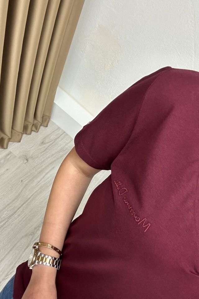 Massimo Dutti T-Shirt Bordo