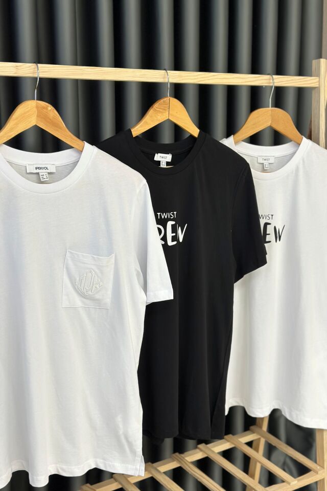 Twist Oversize T-Shirt Siyah
