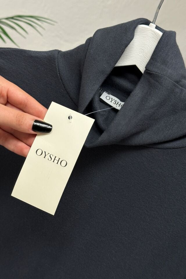 Oysho Balıkcı Yaka Body Füme