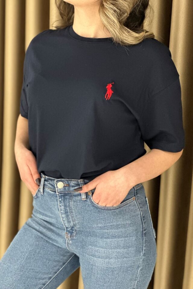 Marka Model Unisex T-Shirt Lacivert