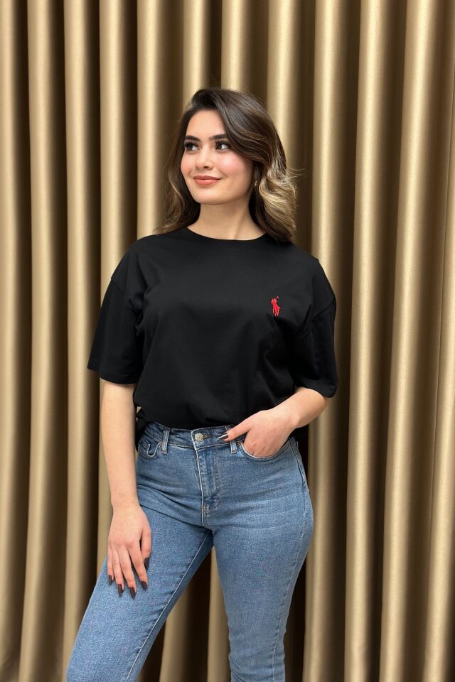Marka Model Unisex T-Shirt Siyah