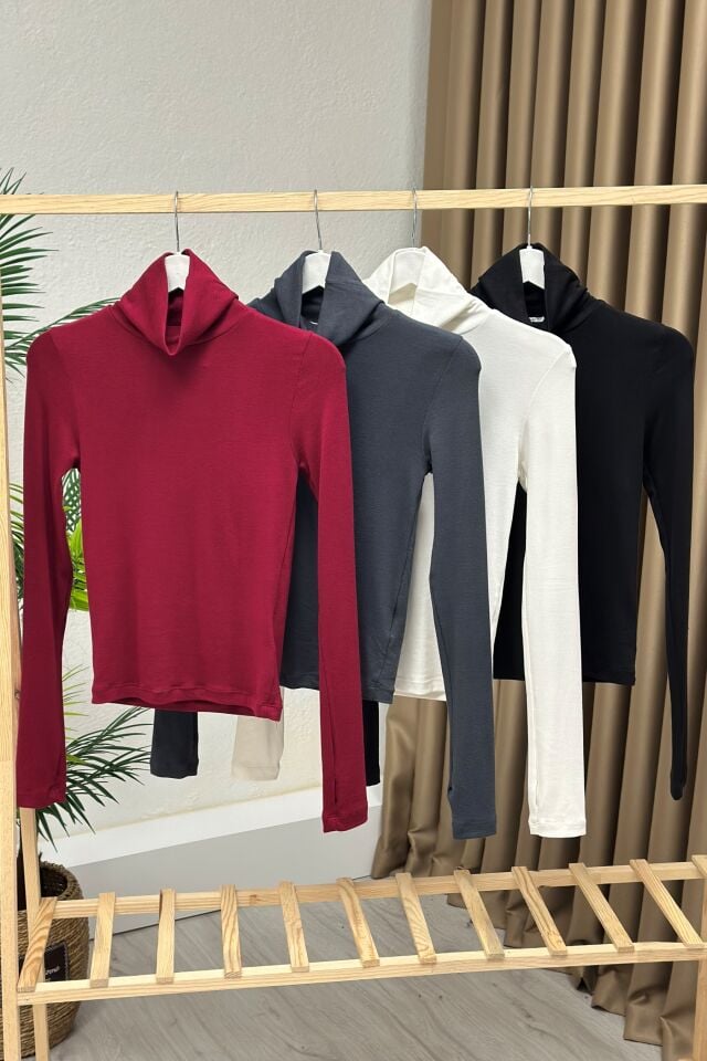 Oysho Balıkcı Yaka Body Siyah