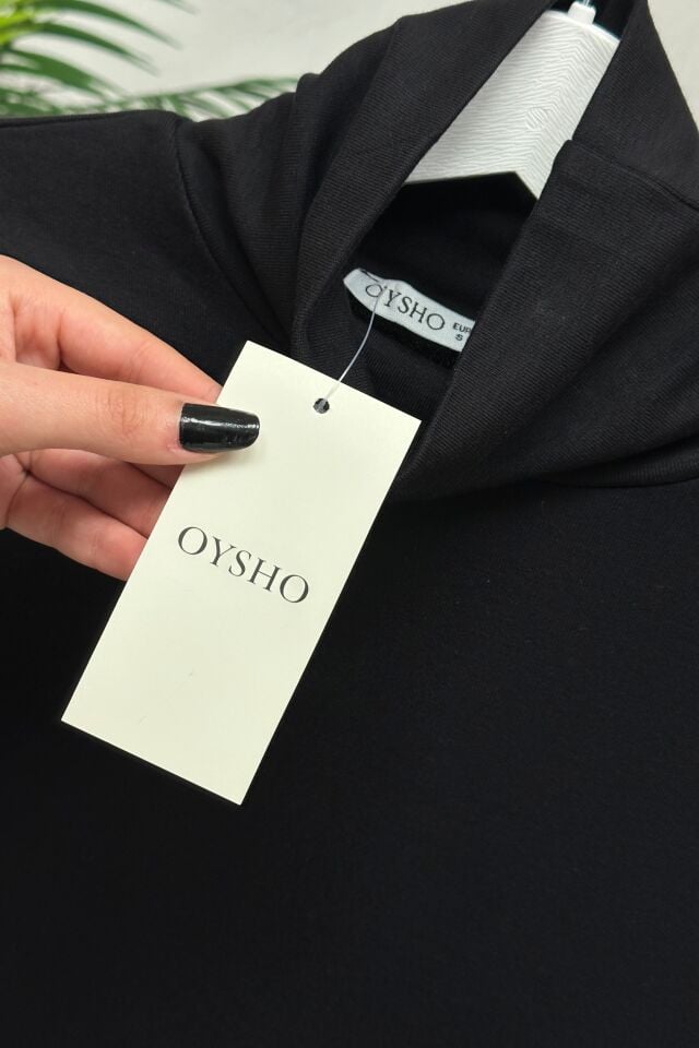 Oysho Balıkcı Yaka Body Siyah