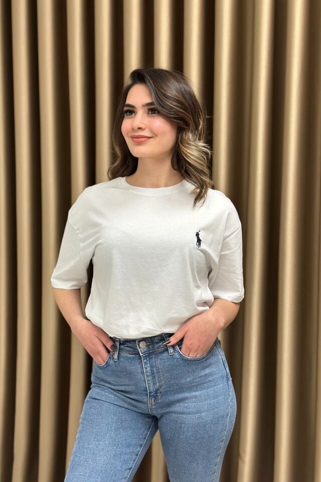 Marka Model Unisex T-Shirt Beyaz