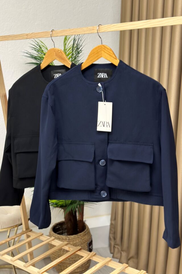 Zara Bomber Ceket Lacivert